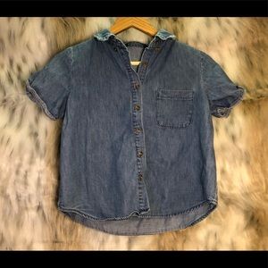 ✨ Brandy Melville Cropped Denim Top